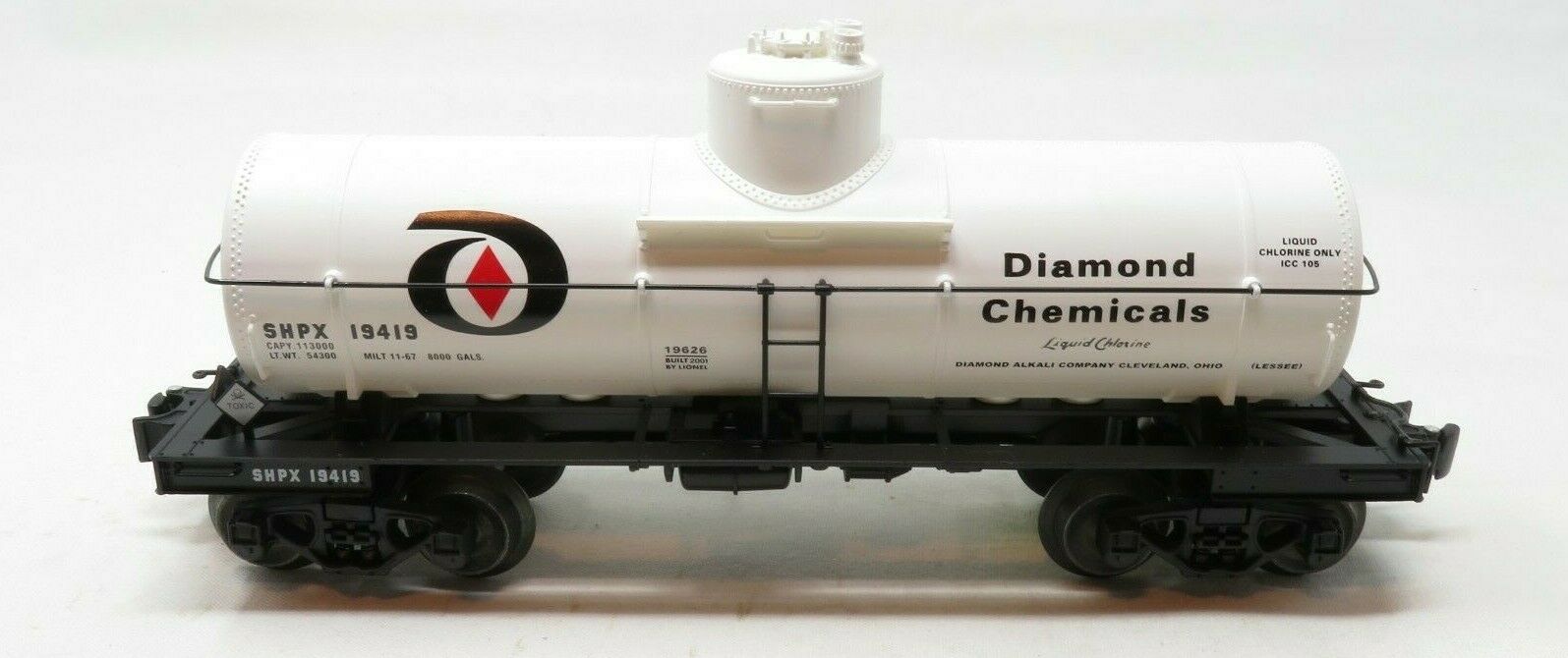 Lionel 6-19626 Diamond Chemicals 8,000-Gallon Tank Car  NIB