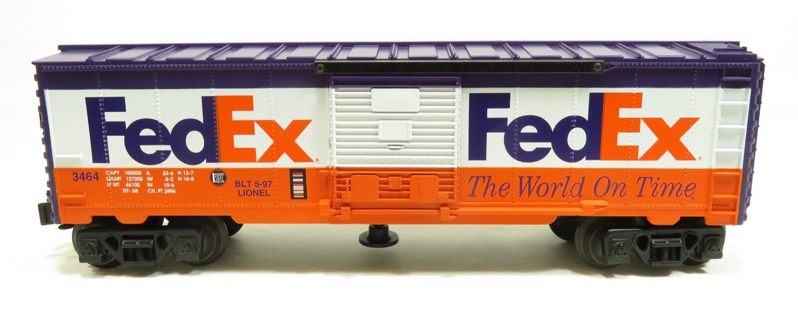 Lionel 6-19835 3464X Fedex Animated Boxcar NIB
