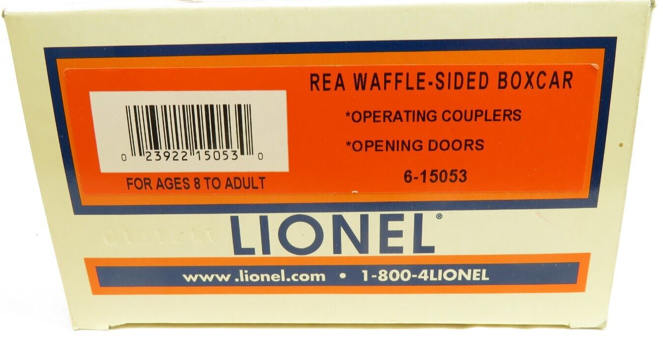 Lionel 6-15053 REA Waffle Sided Boxcar NIB