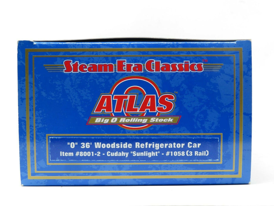 Atlas 8001-2 Cudahy Sunlight 36' Woodside Refrigerator Car #1058 NIB