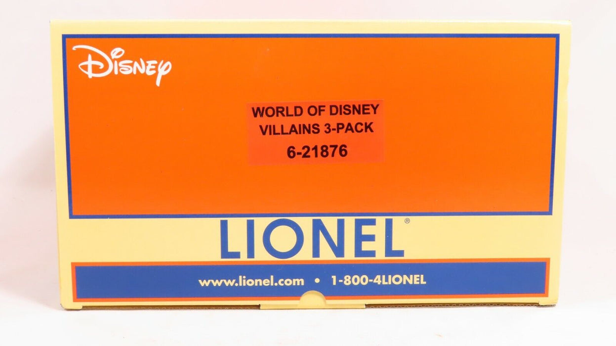 Lionel 6-21876 World Of Disney Villains Boxcar 3-Pack NIB
