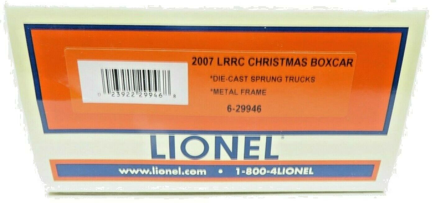 Lionel 6-29946 2007  LRRC Christmas Boxcar NIB