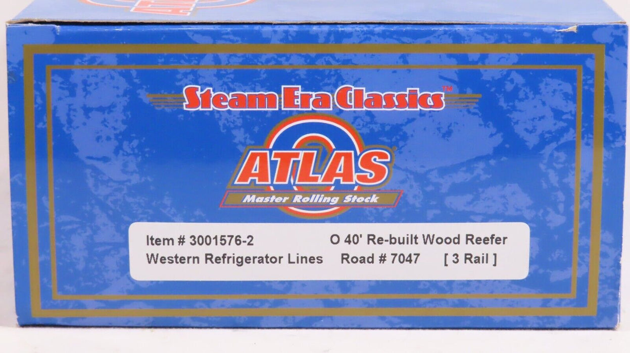 Atlas 3001576-2 Western Refrigerator Lines 40' Re-built Wood Reefer #7047 NIB