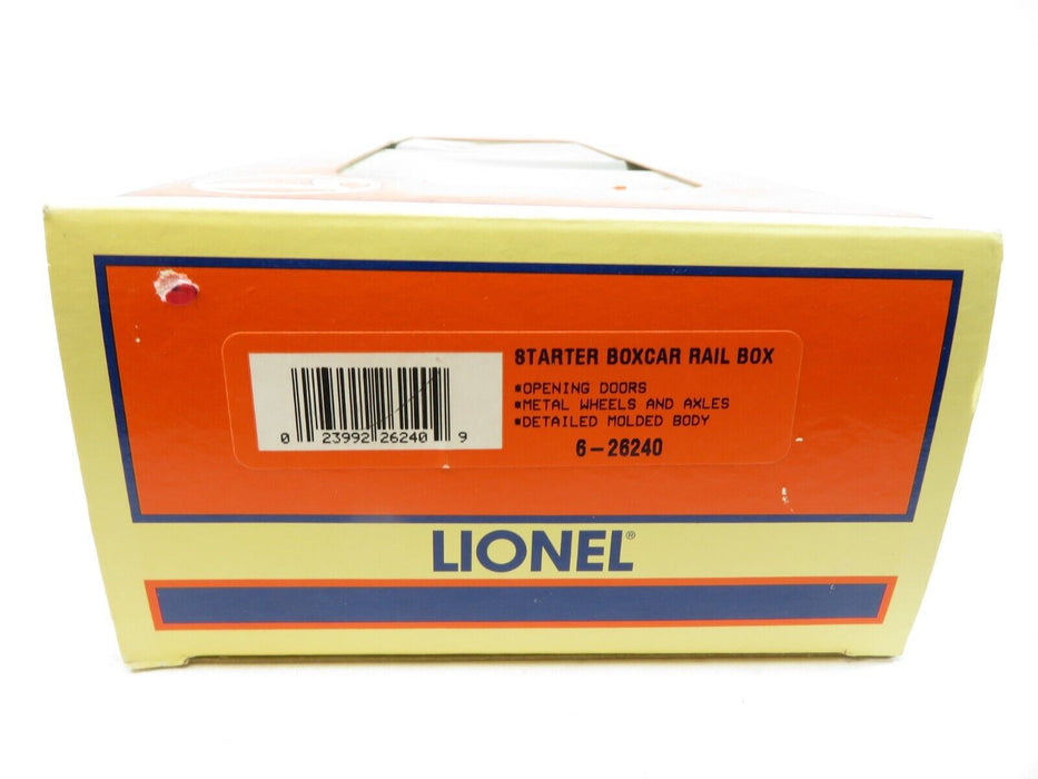 Lionel 6-26240 Starter Boxcar Rail Box LN