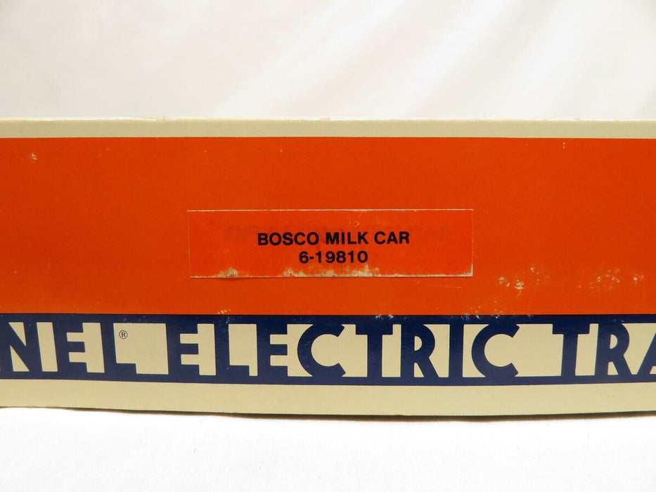 Lionel 6-19810 Operating Bosco Milk Car LN