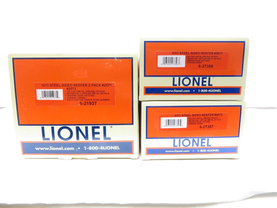 Lionel 6-21937 NYC Steel-Soded Reefer 2-Pack NIB