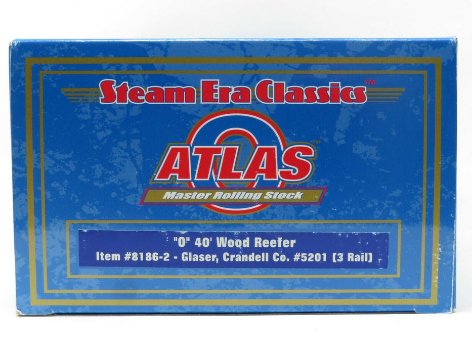 Atlas 8186-2 Glaser Crandell Co. 40' Wood Reefer #5201 NIB
