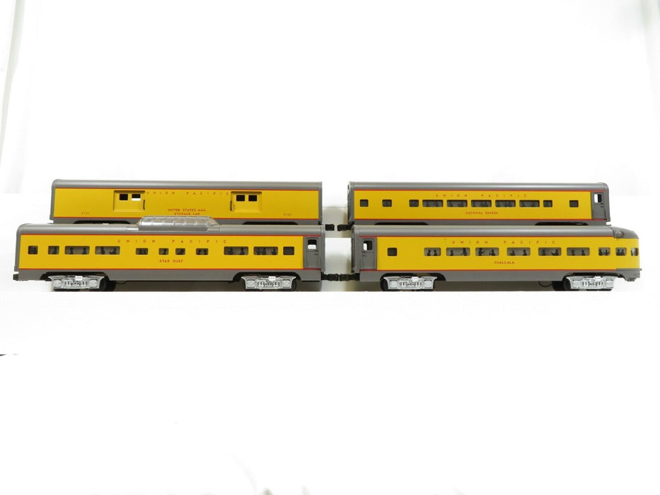 MTH MT-6019 Union Pacific Painted Aluminum Passenger Car Set of 4 LN
