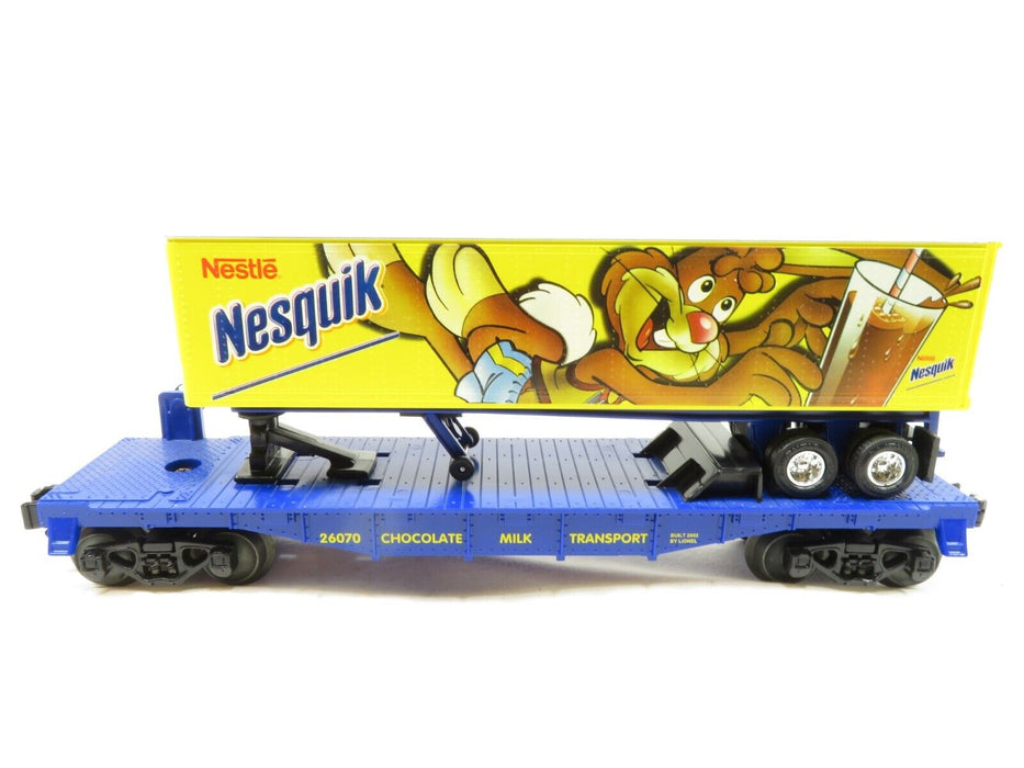 Lionel 6-26070 Nestle Nesquick Flatcar w/Trailer NIB