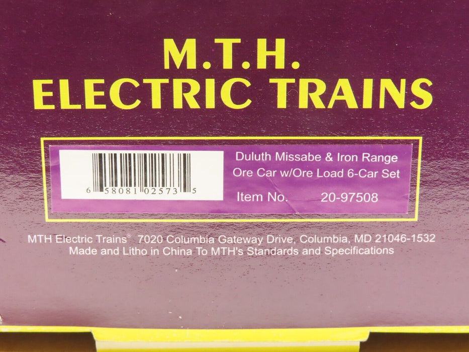 MTH 20-97508 DM&IR Ore Car w/load Set of 6 LN