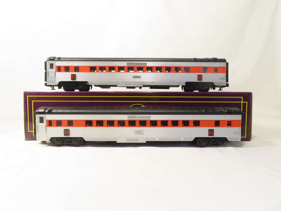 MTH 20-2197-B New Haven 70' Steamlined Coaches Two Car Set LN