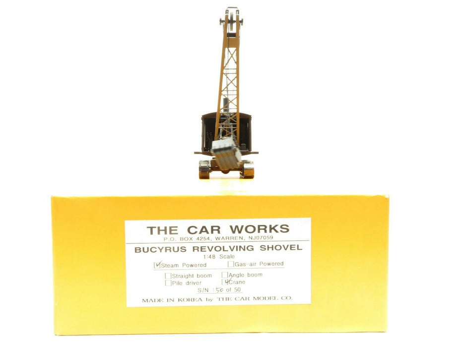 The Car Works -  50 of 50 Bucyrus Revolving Steam Shovel 1:48 Scale Crane NIB