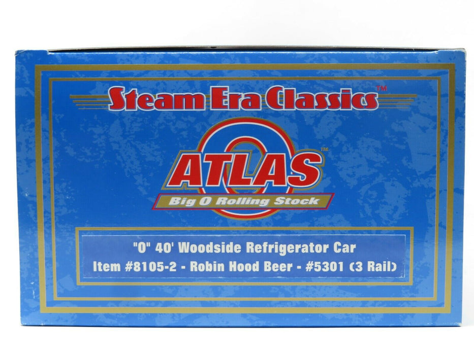Atlas 8105-2 Robin Hood Beer 40' Woodside Refrigerator Car #5301 NIB