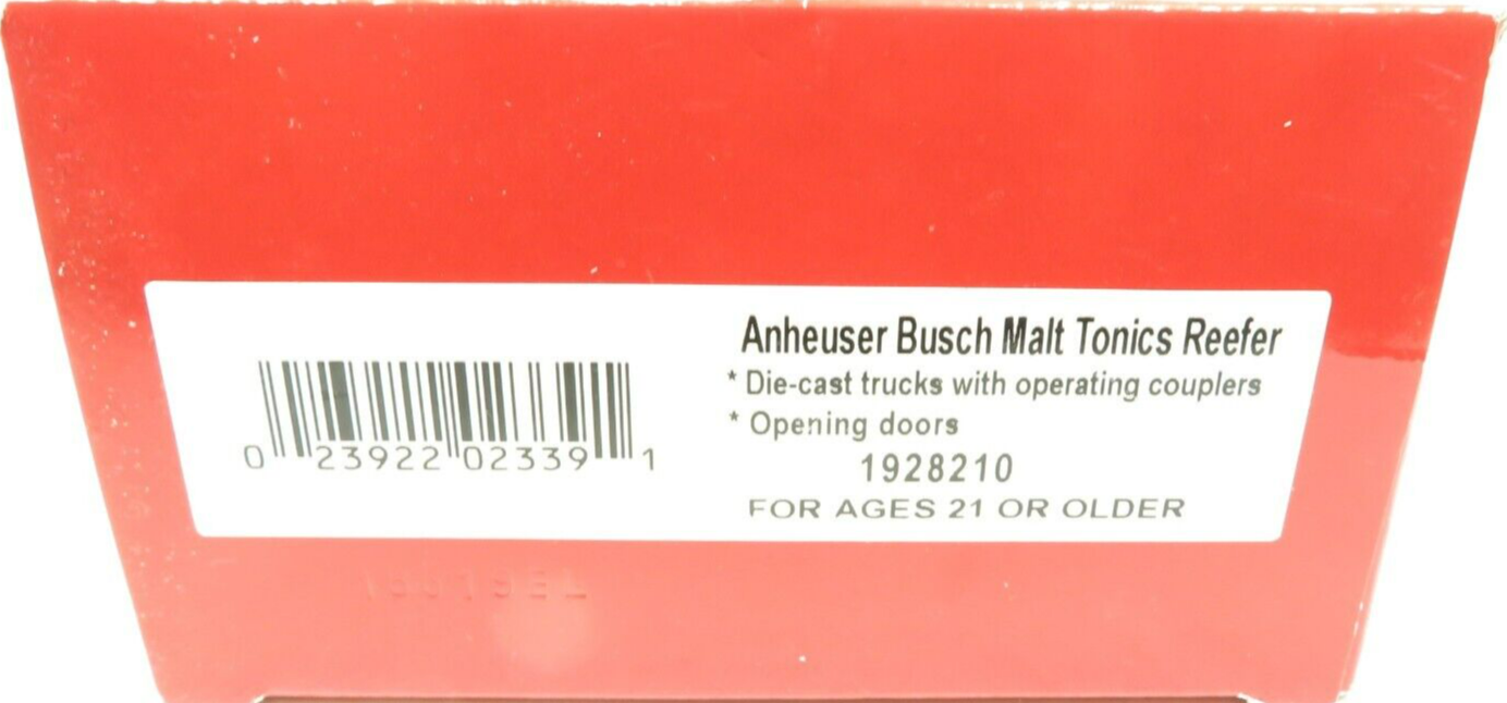 Lionel 1928210 Anheuser Busch Malt Tonics Reefer NIB