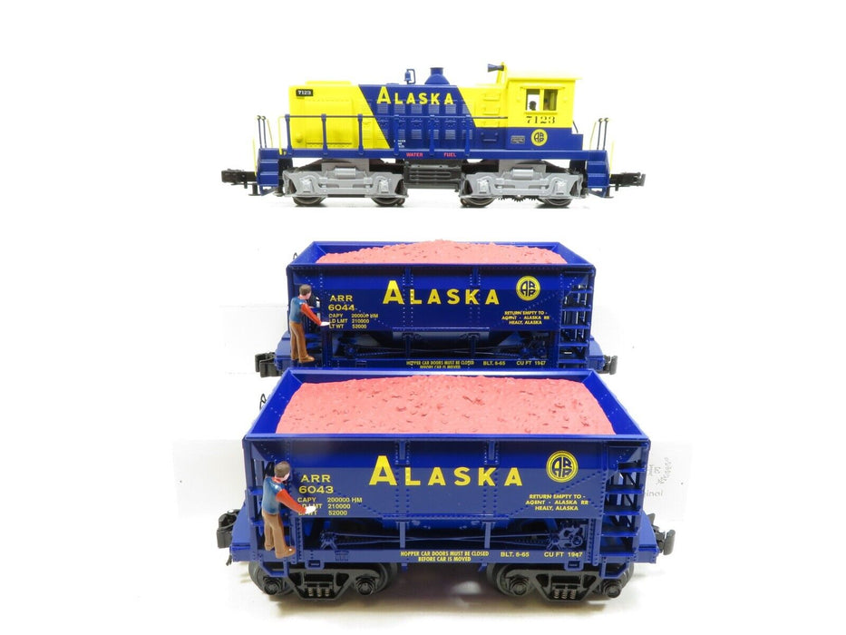 RMT 92333 Alaska S-4 Diesel w/horn and 2 Ore Cars LN