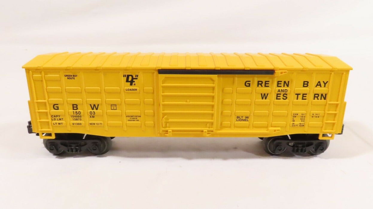 Lionel 6-15003 Green Bay & Western Waffle Sided Boxcar LN