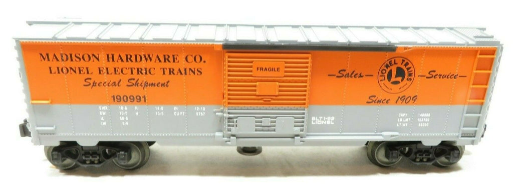 NNL4600ENLE9 6台セット Lionel 6-19816 Madison Hardware Boxcar NIB — NY-ElectricTrains