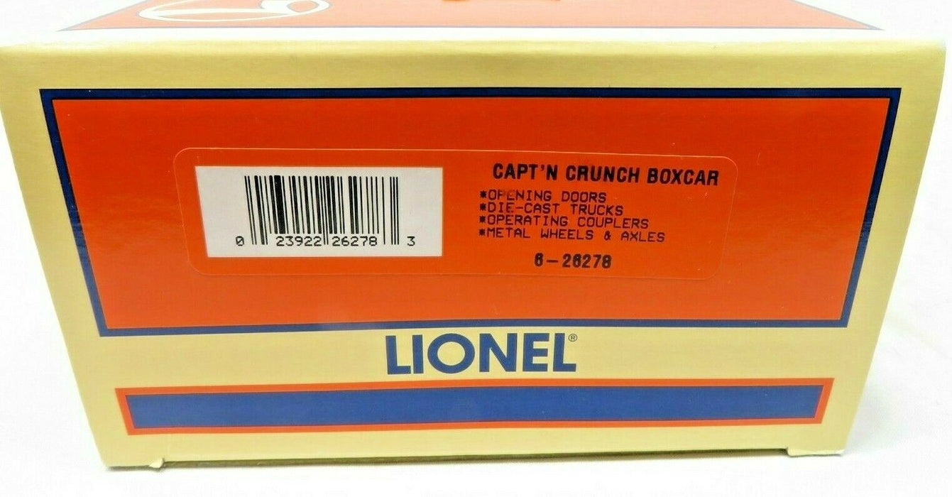 Lionel 6-26278 Capt'n Crunch Boxcar RARE NIB