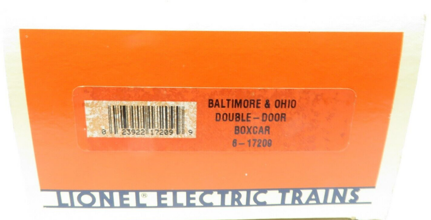 Lionel 6-17209 Baltimore & Ohio Double-Door Boxcar NIB