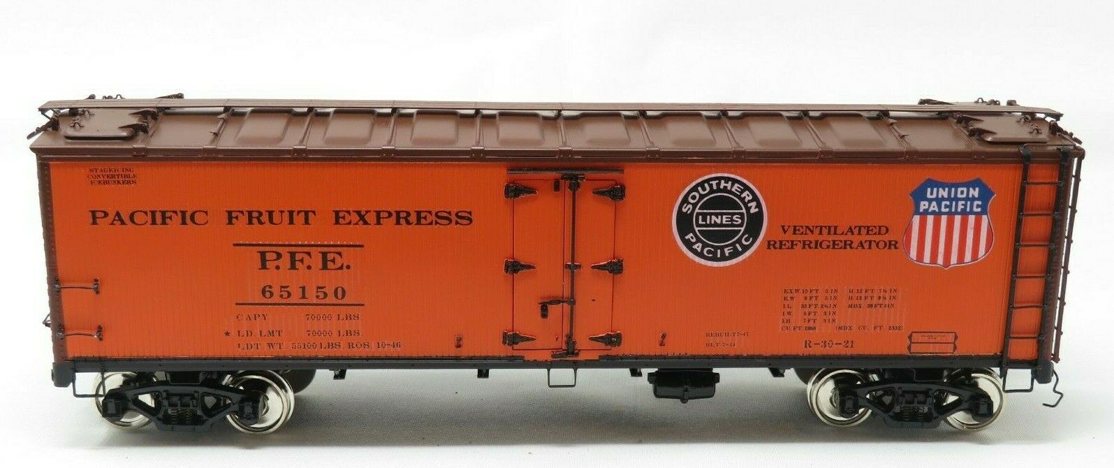Precision 16259-1 Brass Pacific Fruit Express-Refrigerator Car Class R-30-21 NIB
