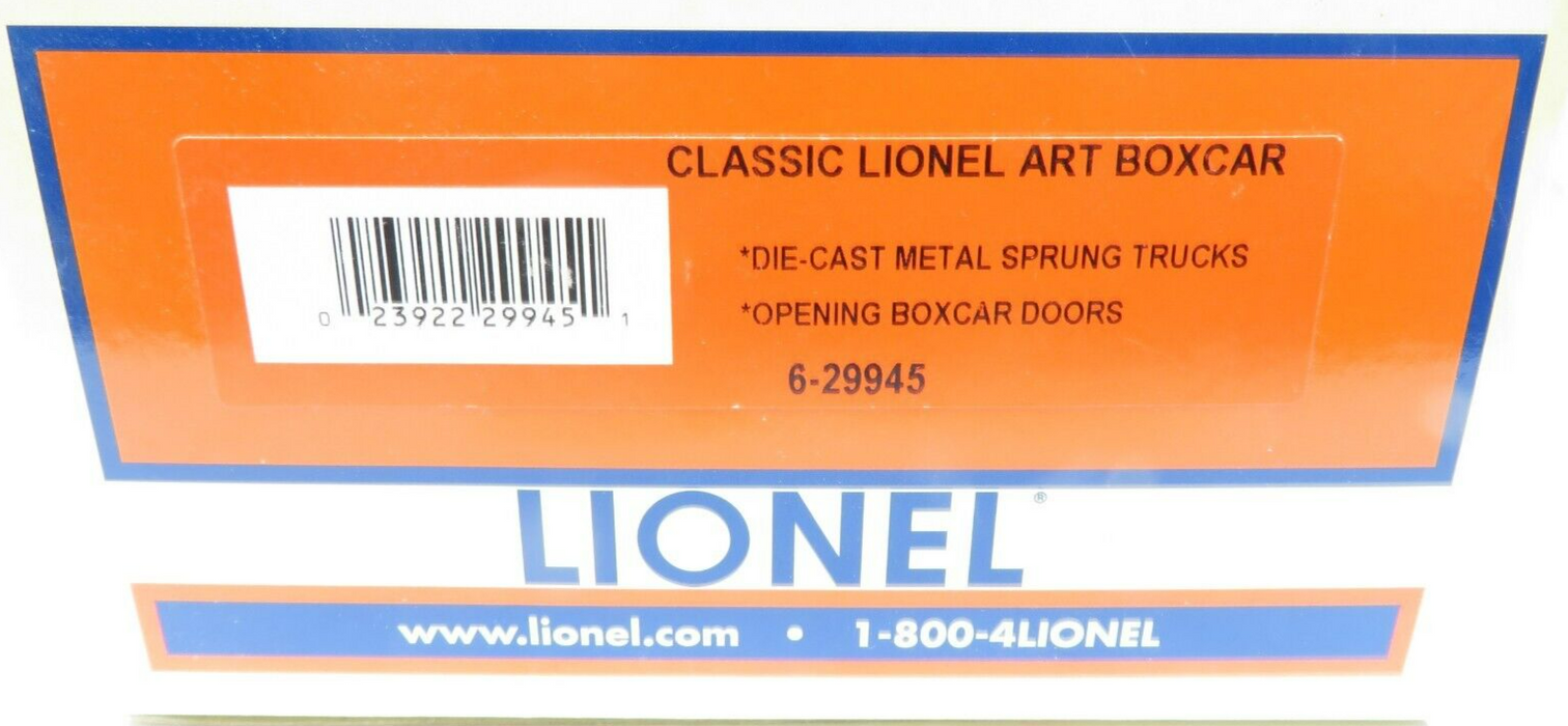 Lionel 6-29945 Classic Lionel Art Boxcar NIB