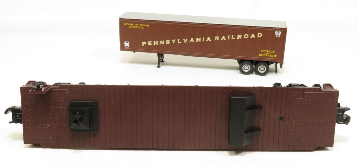 MTH 30-76047 Pennsylvania Flat Car W/Trailer NIB