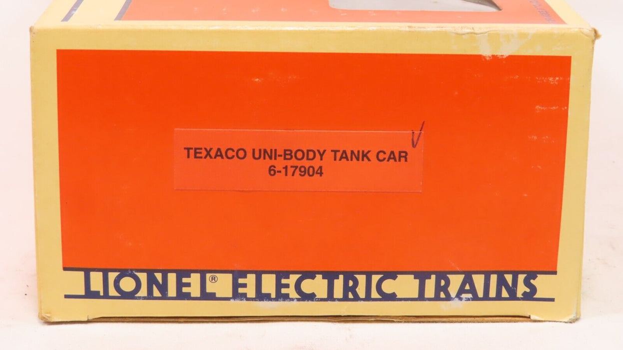 Lionel 6-17904 Texaco Uni-Body Tank Car LN