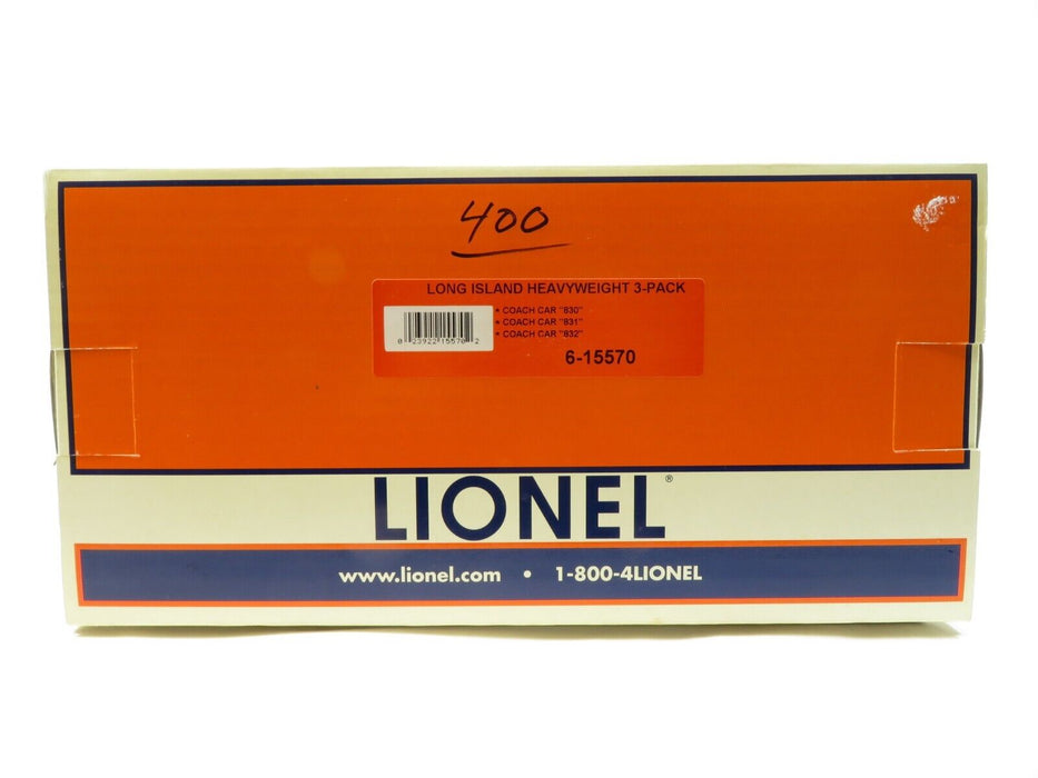 Lionel 6-15570 Long Island Heavyweight Passenger 3-Pack NIB