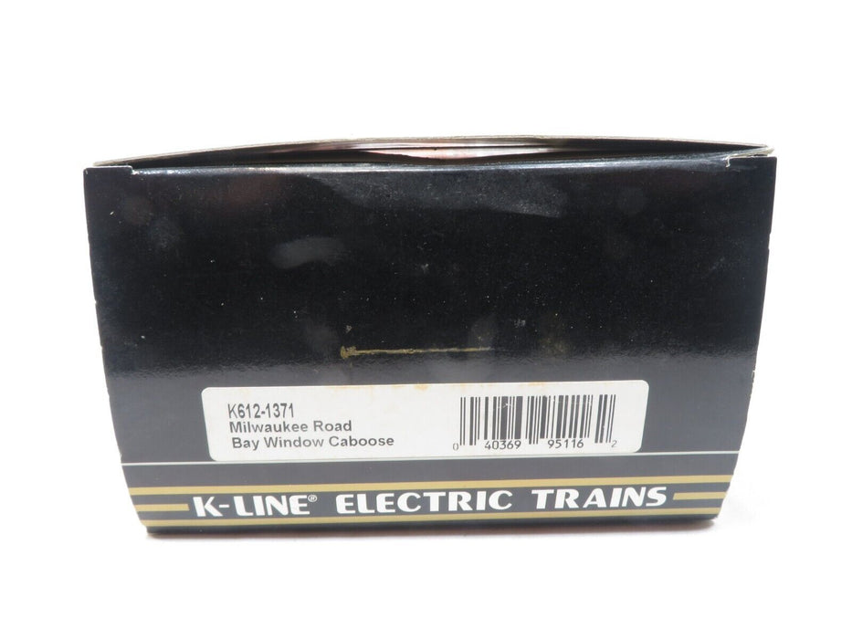 K-Line K612-1371 Milwaukee Road Bay Window Caboose NIB