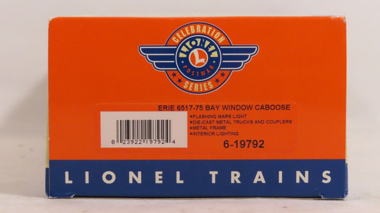 Lionel 6-19792 Erie 6517-75 Bay Window Caboose LN