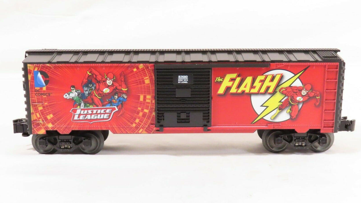 Lionel 6-82680 Flash Boxcar Justice League NIB