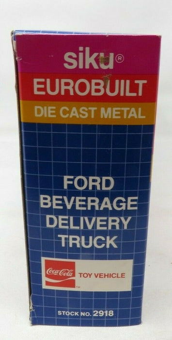 Siku Eurobuilt 2918 DIE CAST-Ford Beverage Delivery Truck-Coca Cola NIB