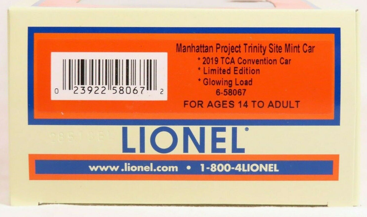 Lionel 6-58067 Manhattan Project Trinity Site Mint Car NIB