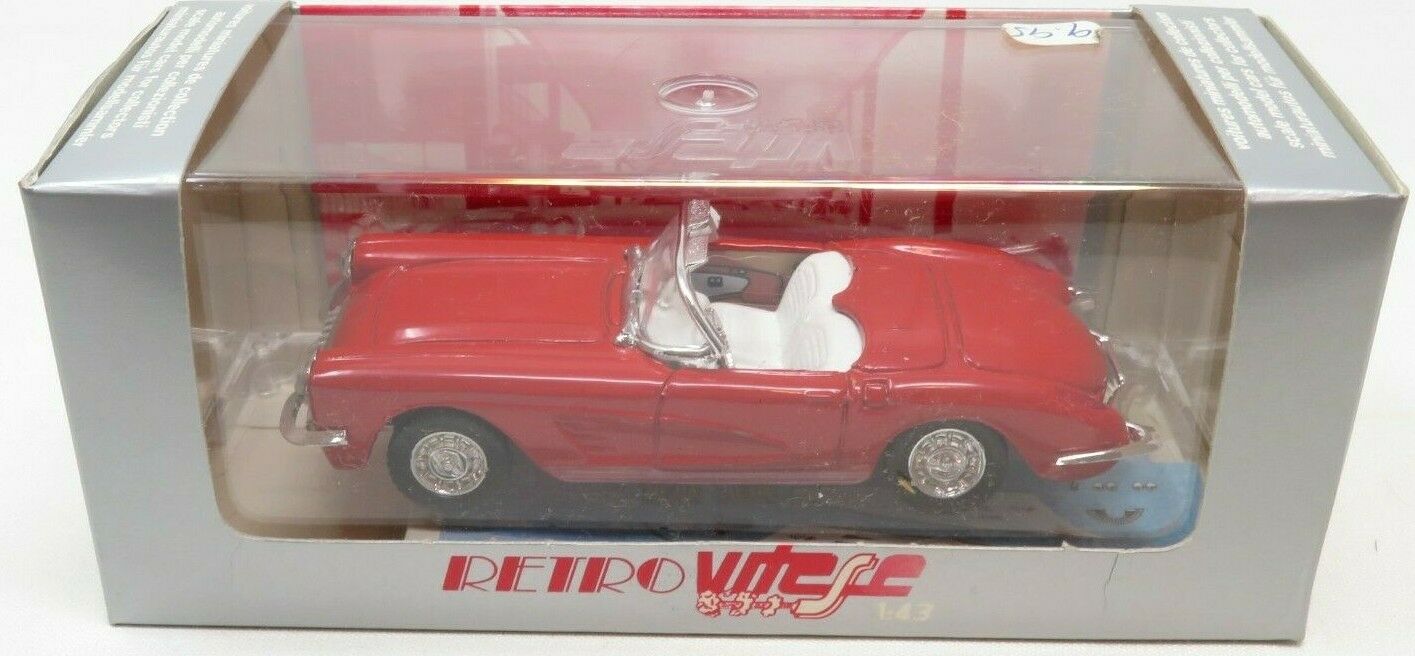 Retro Vitesse 0070 DIE CAST-1960 Chevrolet Corvette-Open Cabriolet NIB