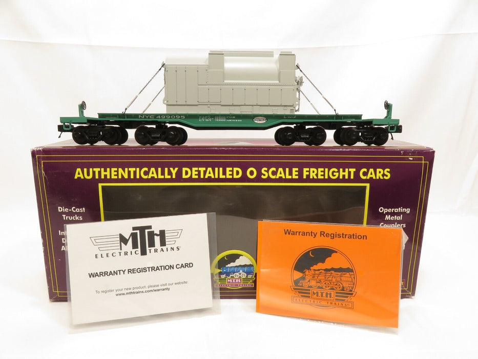 MTH 20-98889 New York Central 47' TTX Heavy Duty Flatcar w/Transformer NIB