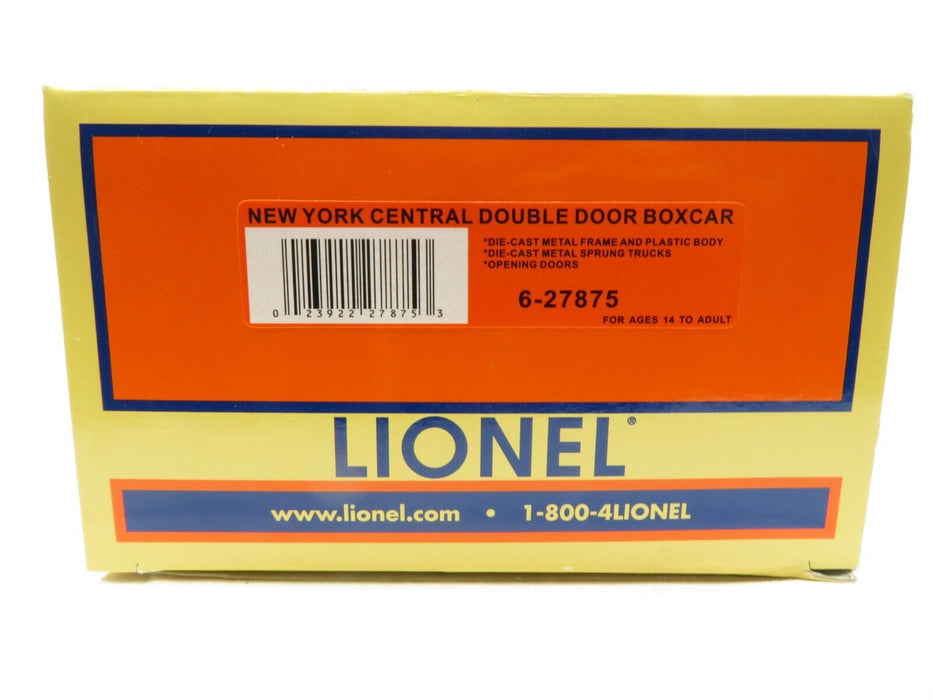 Lionel 6-27875 New York Central Double Door Boxcar NIB