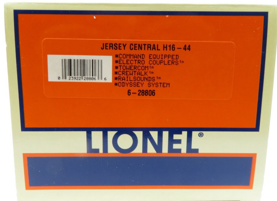 Lionel 6-28806 Jersey Central H16-44 w/TMCC Sounds NIB