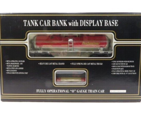 K-Line K-635402 Budweiser Tank Car Bank w/Display Base NIB
