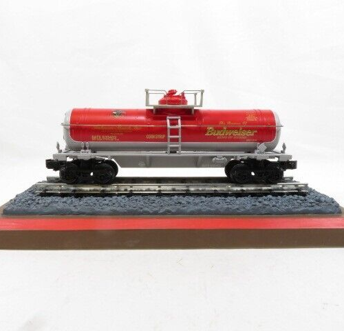 K-Line K-635402 Budweiser Tank Car Bank w/Display Base NIB