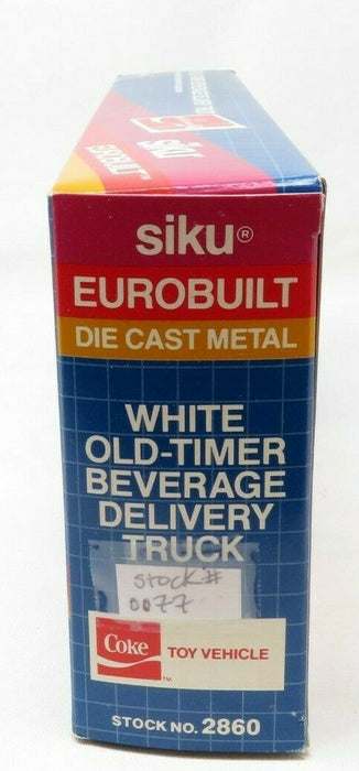Siku Eurobuilt 0077 DIE CAST-White Old-Timer Beverage Delivery Truck (Coca Cola)