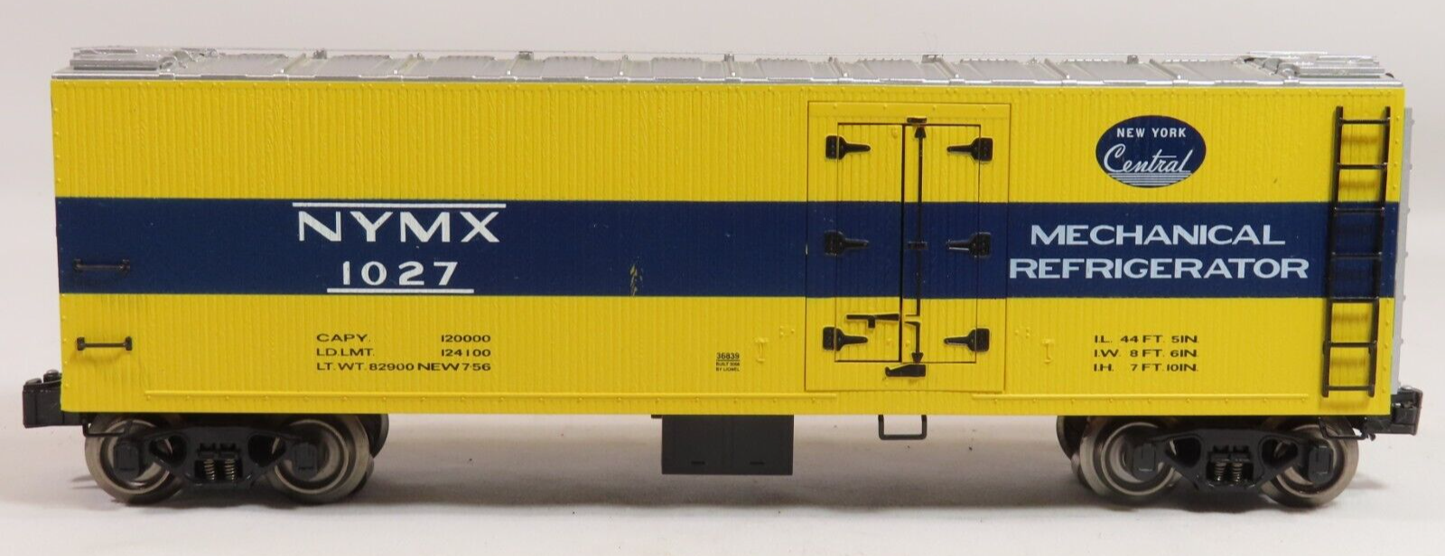 K-Line 6-36839 NYC NYMX Operating Milk Car with Unloading Platform EX