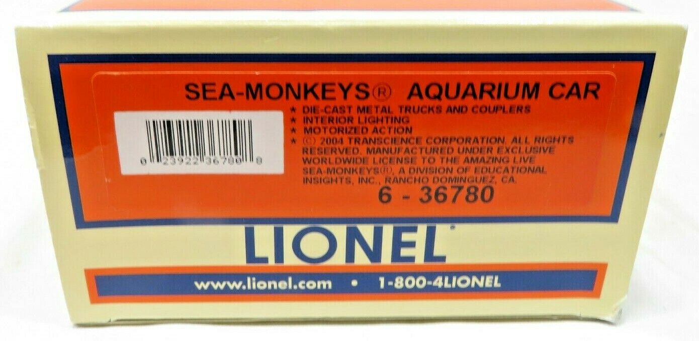 Lionel 6-36780 Sea-Monkeys Aquarium Car NIB