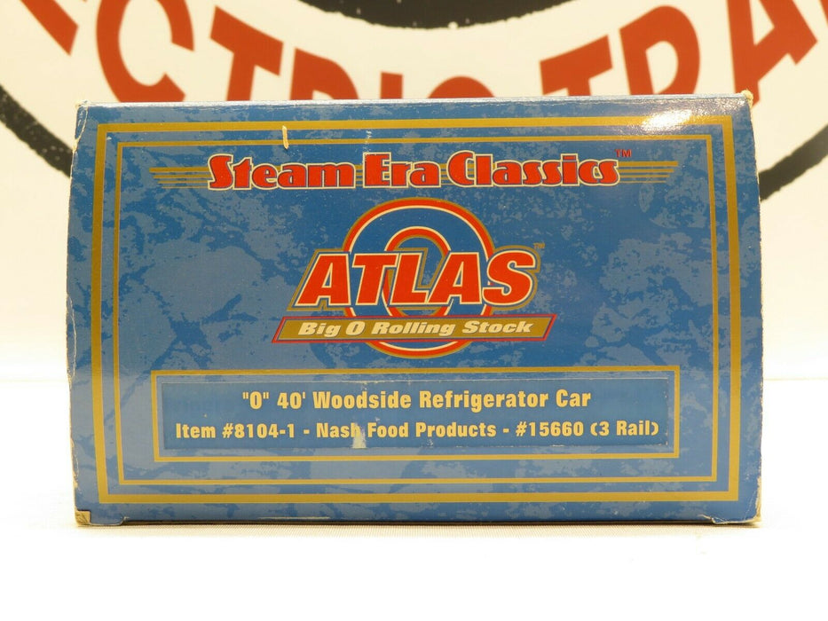 Atlas 8104-1 Nash Food Products 40' Woodside Refrigerator Car #15660 NIB