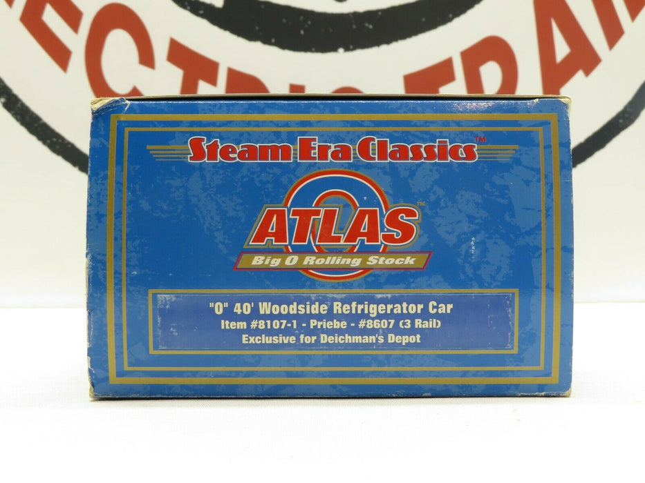 Atlas 8107-1 Priebe 40' Woodside Refrigerator Car #8607 NIB