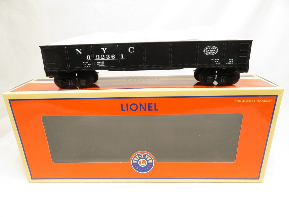 Lionel 2143132 New York Central Standard O Gondola with Ballast Load NIB