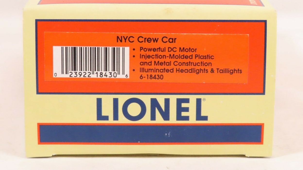 Lionel 6-18430 NYC Crew Car LN