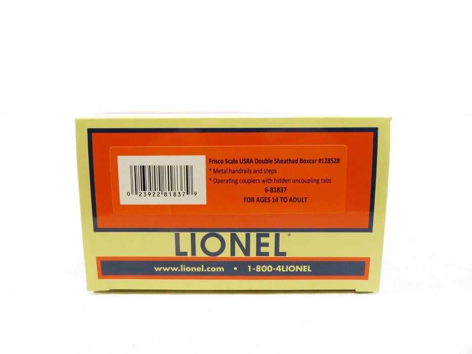 Lionel 6-81837 Frisco Scale USRA Double Sheathed Boxcar #128528 NIB