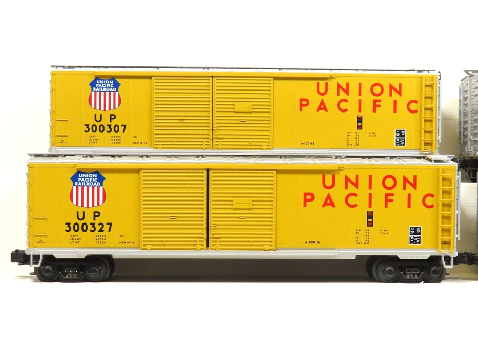 MTH 20-9007 Union Pacific 50' Union Pacific Double Door Box Car Set LN