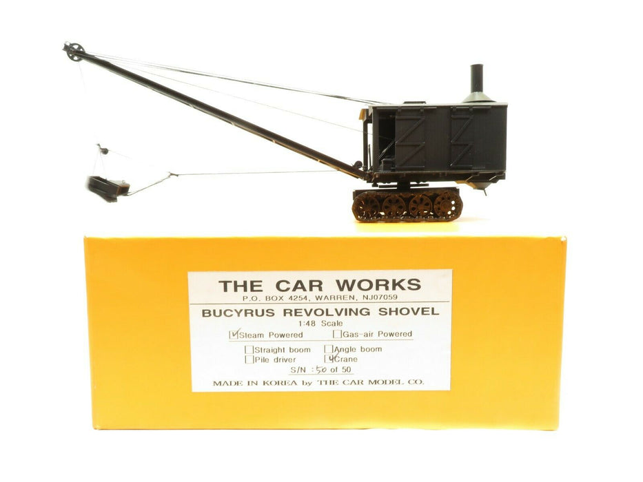 The Car Works -  50 of 50 Bucyrus Revolving Steam Shovel 1:48 Scale Crane NIB