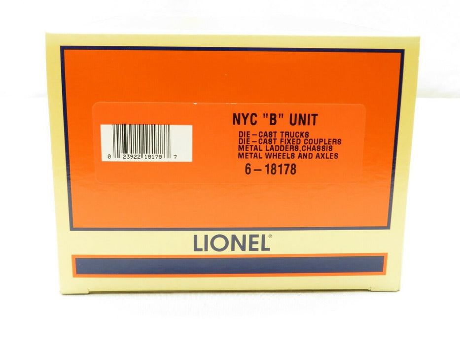 LIONEL 6-18178 New York Central Century Club B Unit LN